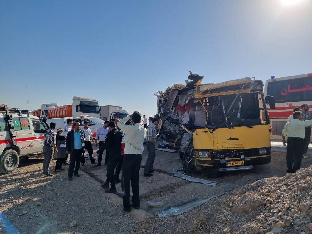 اسامی فوتیهای حادثه اتوبوس حامل دانشجویان در سمنان