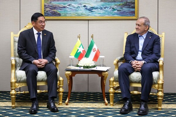 پزشکیان:تصویر روشنی از ظرفیتهای همکاری میان ایران و میانمار وجود دارد