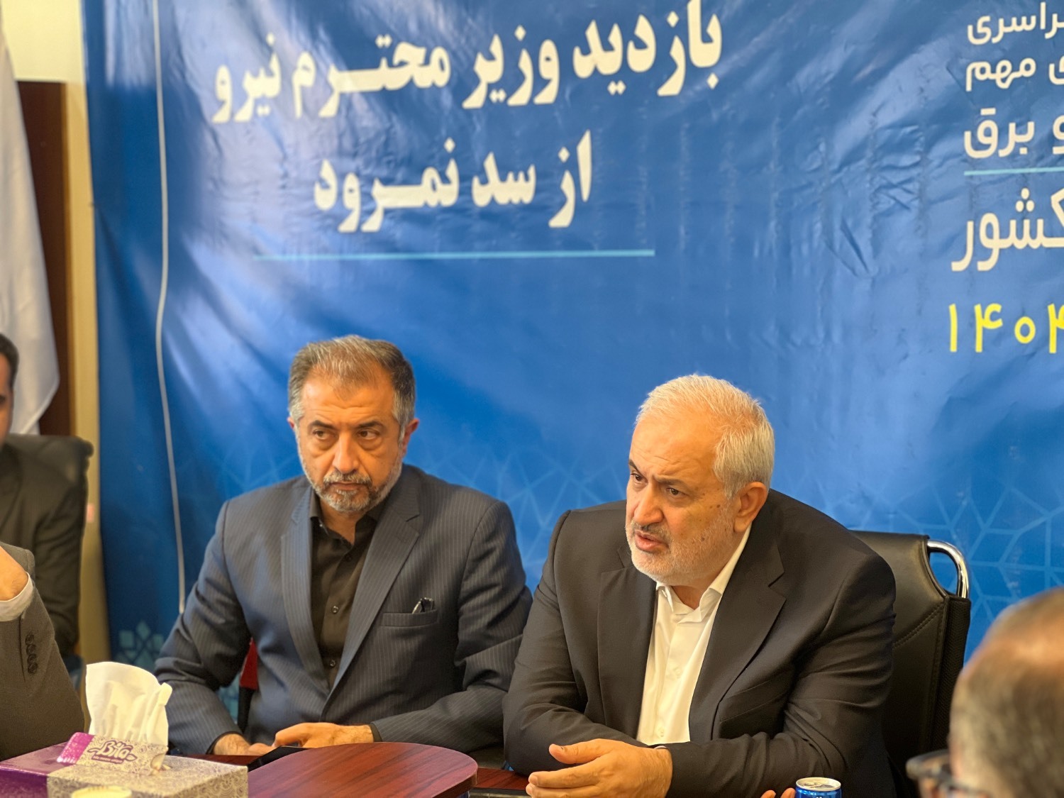 بازدید وزیر نیرو از سد مخزنی نمرود