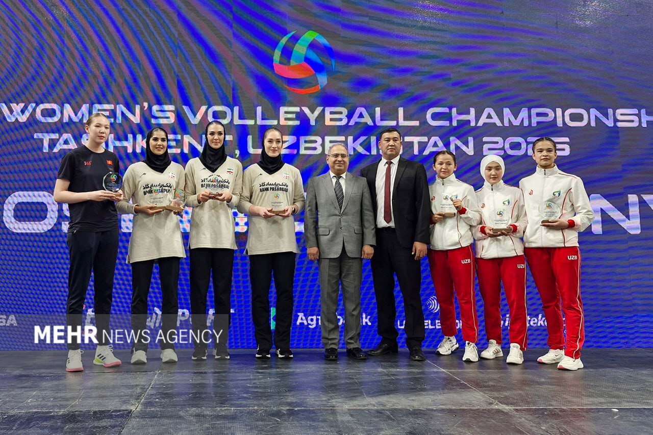 بازیکنان ایران در تیم رویایی والیبال قهرمانی زنان آسیای مرکزی