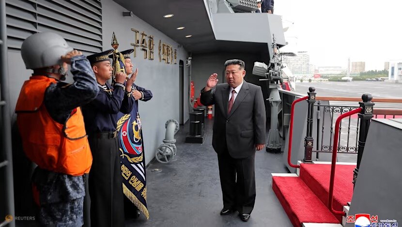 تاکید کیم بر مجازات دشمنان کره شمالی در بازدید از ناوشکن «چو هیون»