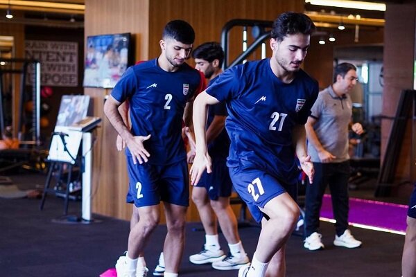 تمرین سبک ملی‌پوشان ایران صبح بازی با تانزانیا