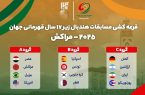 همگروهی تیم هندبال زیر ۱۷ سال ایران با آلمان، آرژانتین و پورتوریکو همگروهی تیم هندبال زیر ۱۷ سال ایران با آلمان، آرژانتین و پورتوریکو